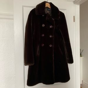 Faux fut coat